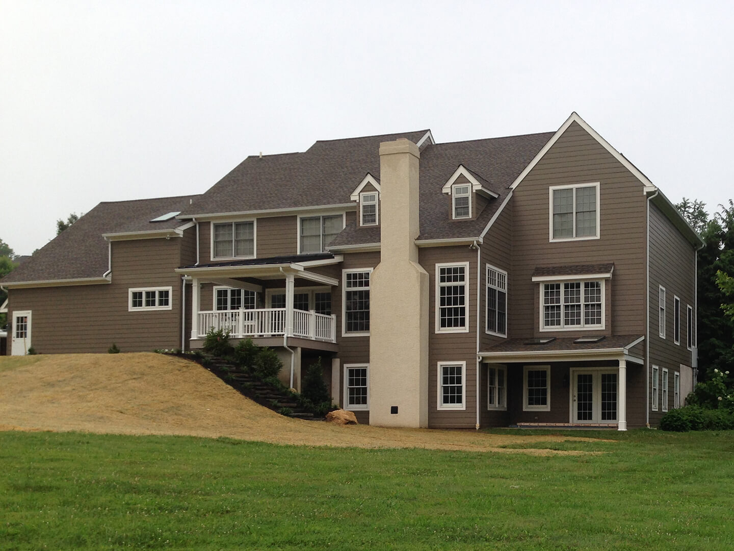 after home renovation photos in pa after photo of three story home with covered porch addition