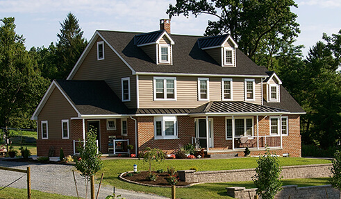 large custom cape cod home