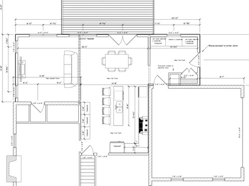 illustration of custom home plan of the first floor